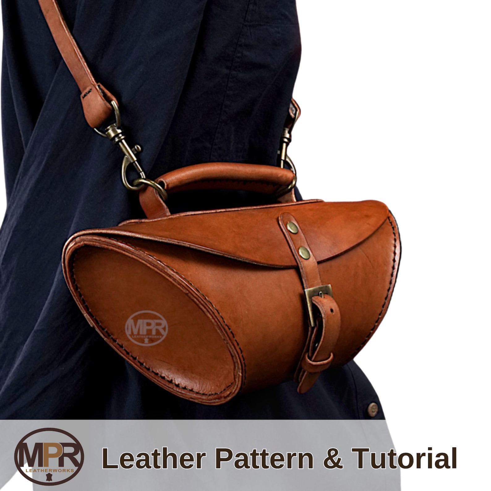 Catherine Bag: PDF Pattern for Leather Shoulder Bag | Letter & A4 | DIY ...