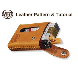 Patrón de cuero para Karoo Quiver: porta cigarrillos y encendedor de los años 20 Descarga digital en PDF / Fácil de armar / A4 + Carta + Videotutorial