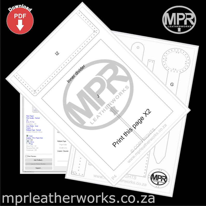 Leather chess set: Printable PDF pattern and video tutorial by MPR Leatherworks. Leather chess board and all chess pieces in leather. Unique leather pattern for hand stitching. Digital download PDF leather craft pattern.