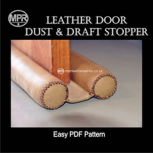 Door-keeper leather pattern: Leather door stopper Leather draft stopper Leather dust stopper Instant digital PDF download