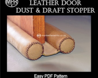 Door-keeper leather pattern: Leather door stopper Leather draft stopper Leather dust stopper Instant digital PDF download