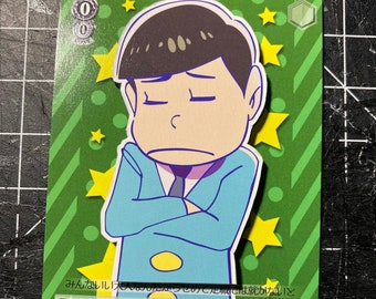3D geschnitten Osomatsu-San/Mr.Osomatsu Geschwister Karten - Choromatsu Matsuno