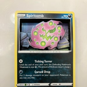 Cartes Pokémon 3D modifiées personnalisées PKMN TCG - Spiritomb 089/172 épée et bouclier SWSH Brilliant Stars Singles Set