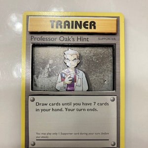 Custom verändert PKMN TKG Sammelkarten 3D Pokemon Karte - Professor Oak's Hint 84/108 XY Evolutions Singles Set