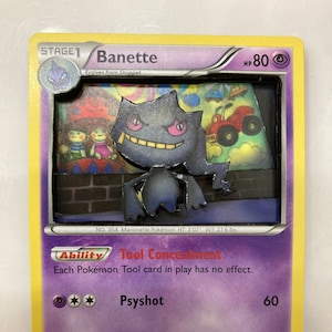 Carte Pokémon 3D PKMN TCG modifiée personnalisée - Banette 31/108 XY Roaring Skies Singles Singles Set