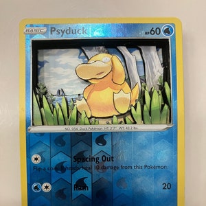 psyduck pokemon card 1995 price 79/105 Common 1st Edition Near Mint Water Rarity Custom Altered PKMN TCG Trading