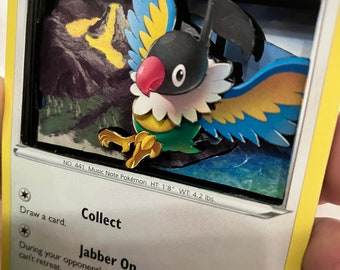 Custom Altered PKMN TCG Trading Cards 3D Pokemon Card - Chatot - 129/189  SWSH Sword & Shield Astral Radiance Singles Set - Etsy