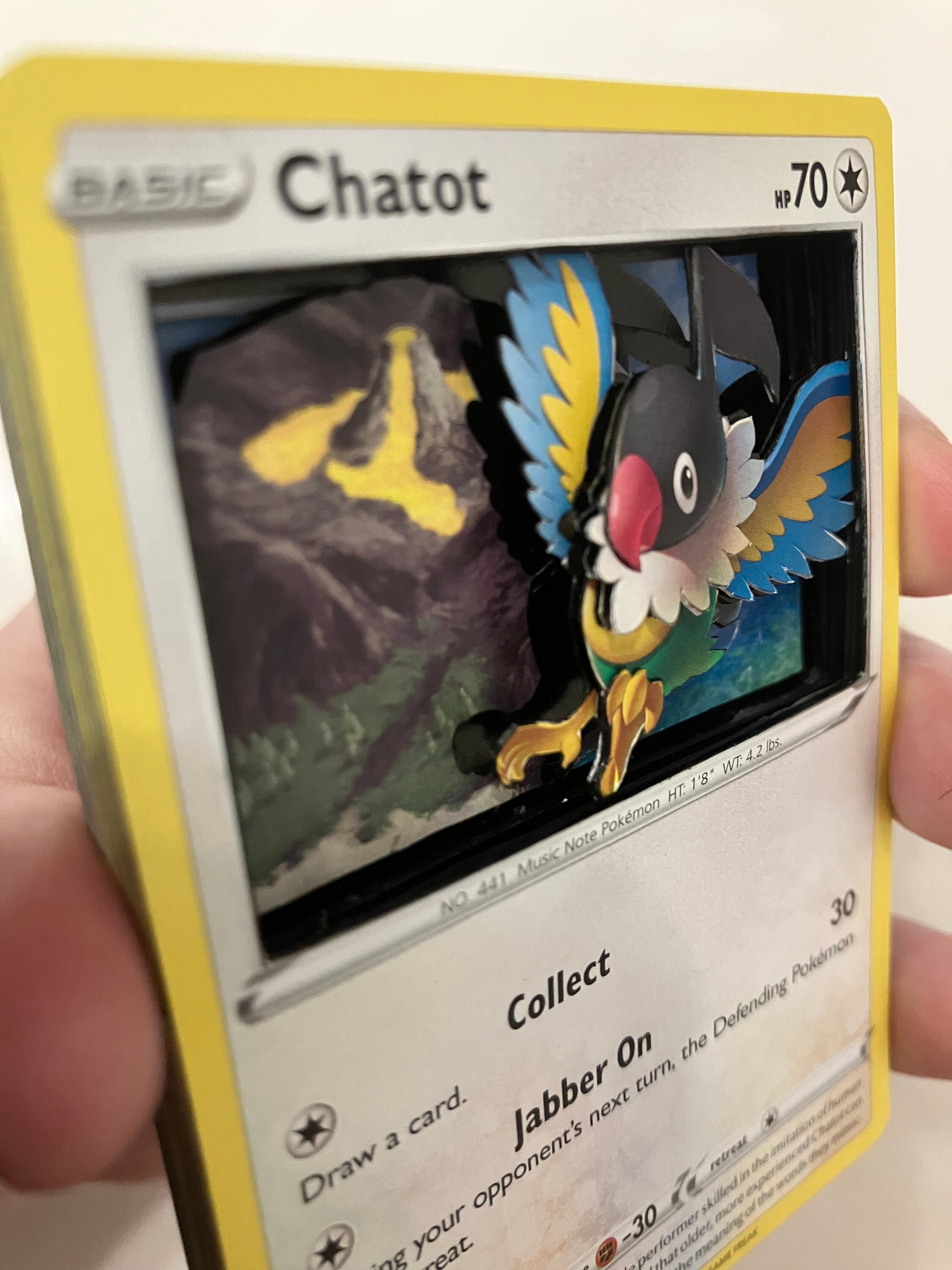 pokemon card chatot POKÉMON CARD GAME s11a 058/068 C Parallel main image 0