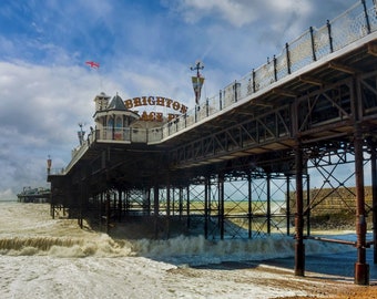 Brighton Pier - Coastal wall art home decor gift