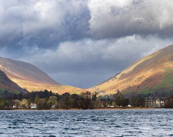 Grasmere Lake District Panorama Art Print