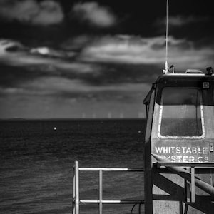 Whitstable Oyster boat - Coastal wall art home decor gift