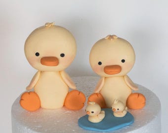 Farm Topper Cake Baby Shower Fondant Cupcake cow horse pig duck goat chicken birthday  party decoration farmer decor rooster donkey animals