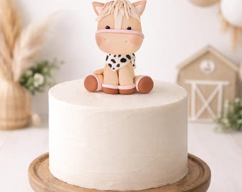 Horse Cake Topper, Fondant Horse Cake Decoration, Farm Birthday Party
