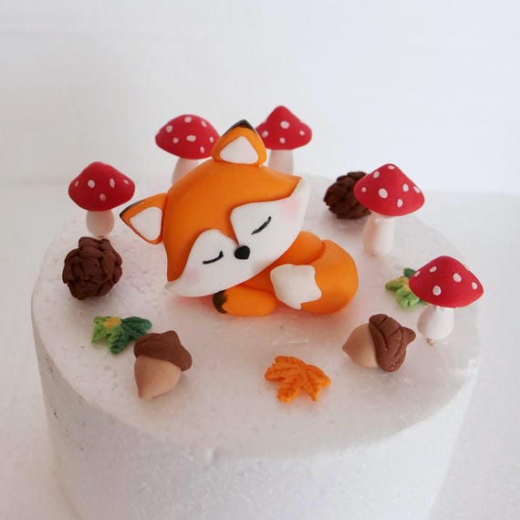 TECHEEL Lot De 36 Décorations Pour Cupcake - Renard - Décoration