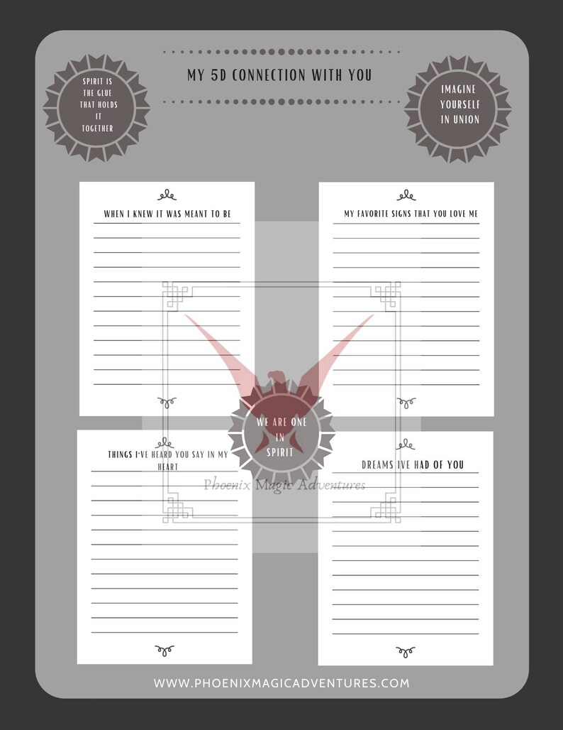 Twin Flame Journal. 27 printable pages for your journey to Etsy