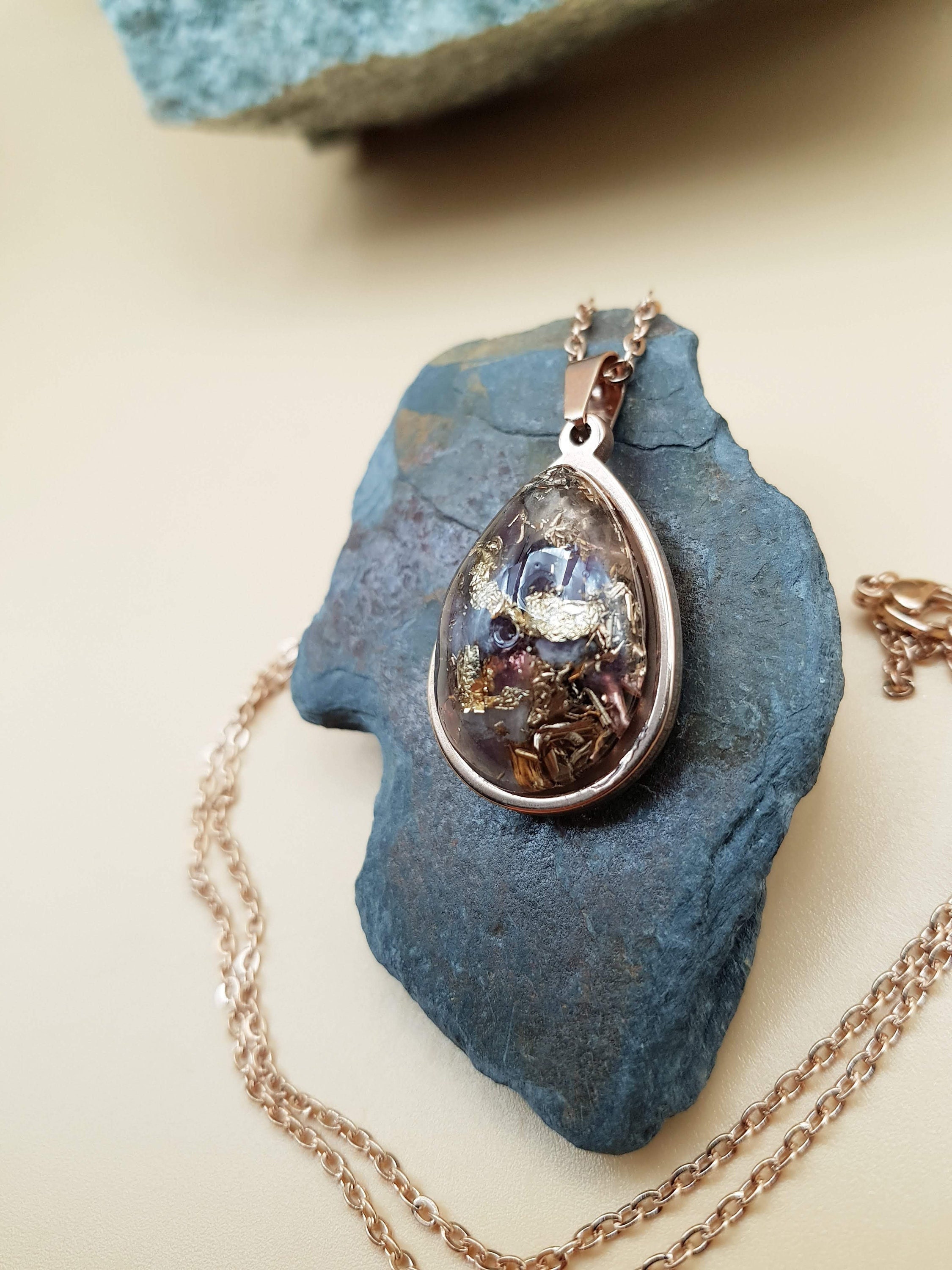 Orgonite Orgone Pendentif Améthyste Sagesse Fait Main
