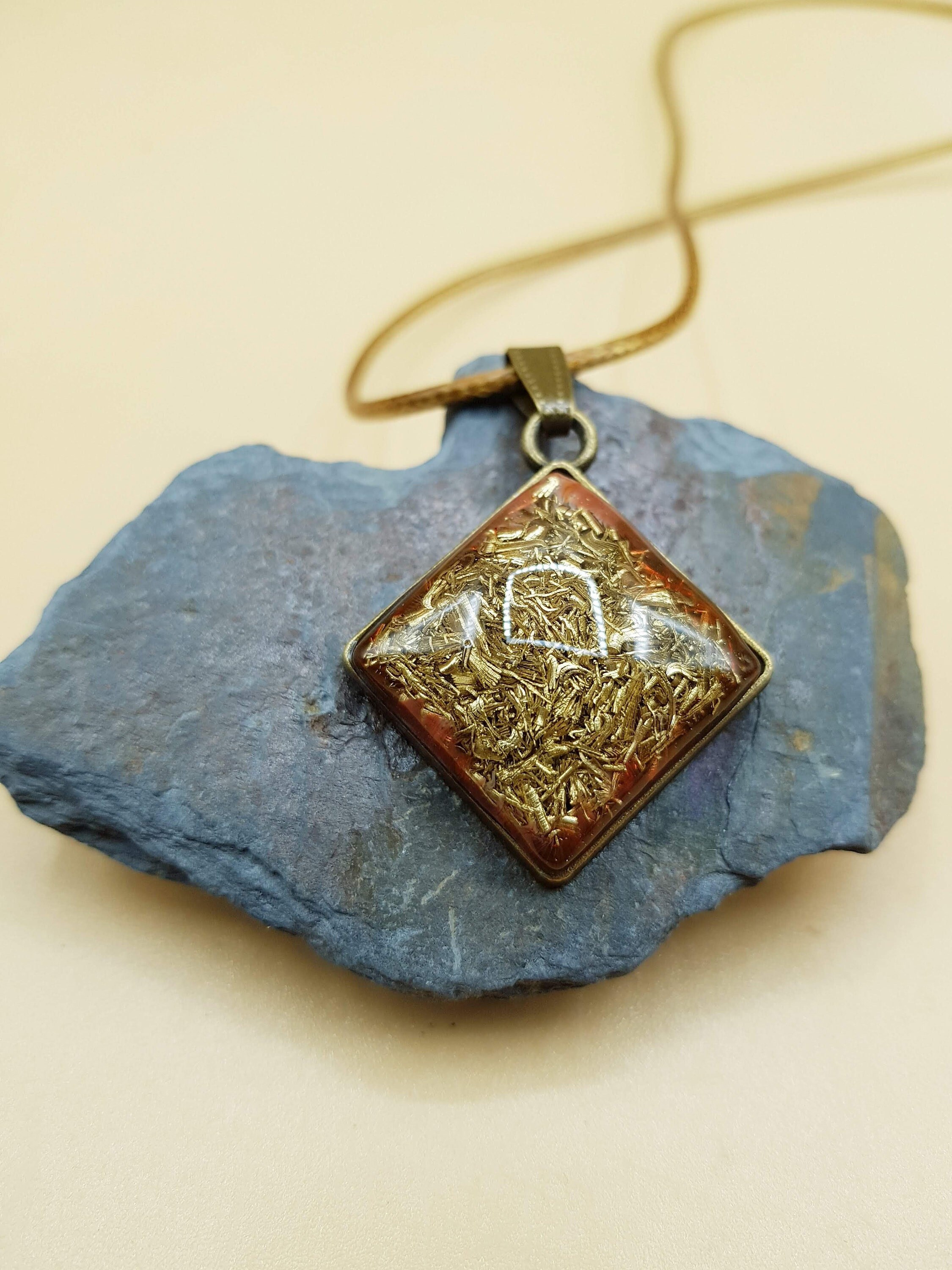 Orgonite Pendentif Fait Main Ondes Positives