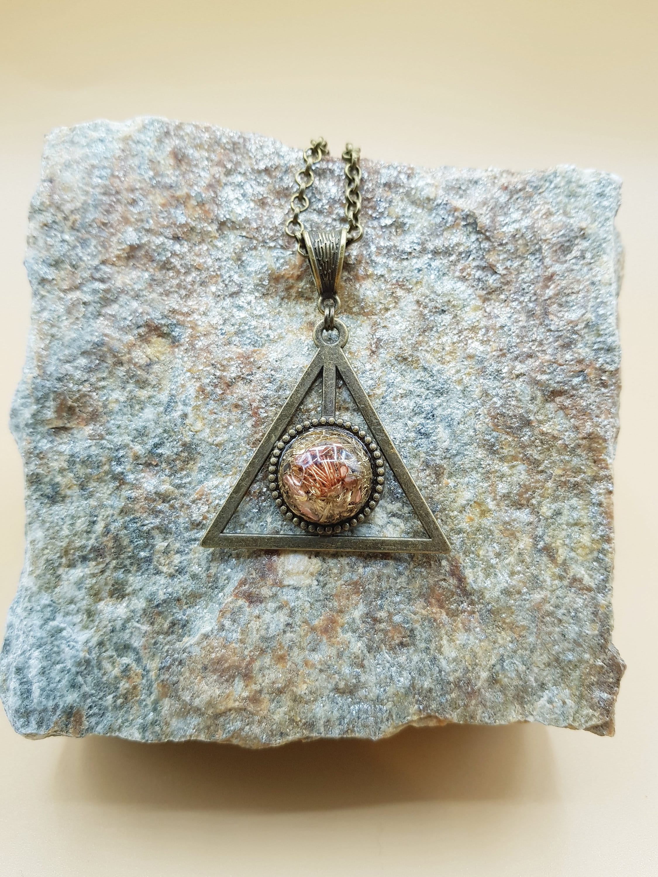 Orgonite Pendentif Homme Emf Protection Énergie Positive