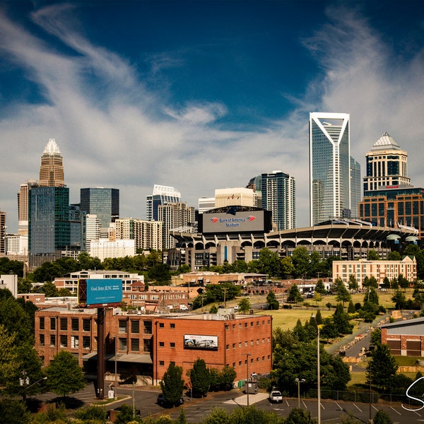 Ligne d'horizon de Charlotte (stade Bank of America), Charlotte, Caroline du Nord