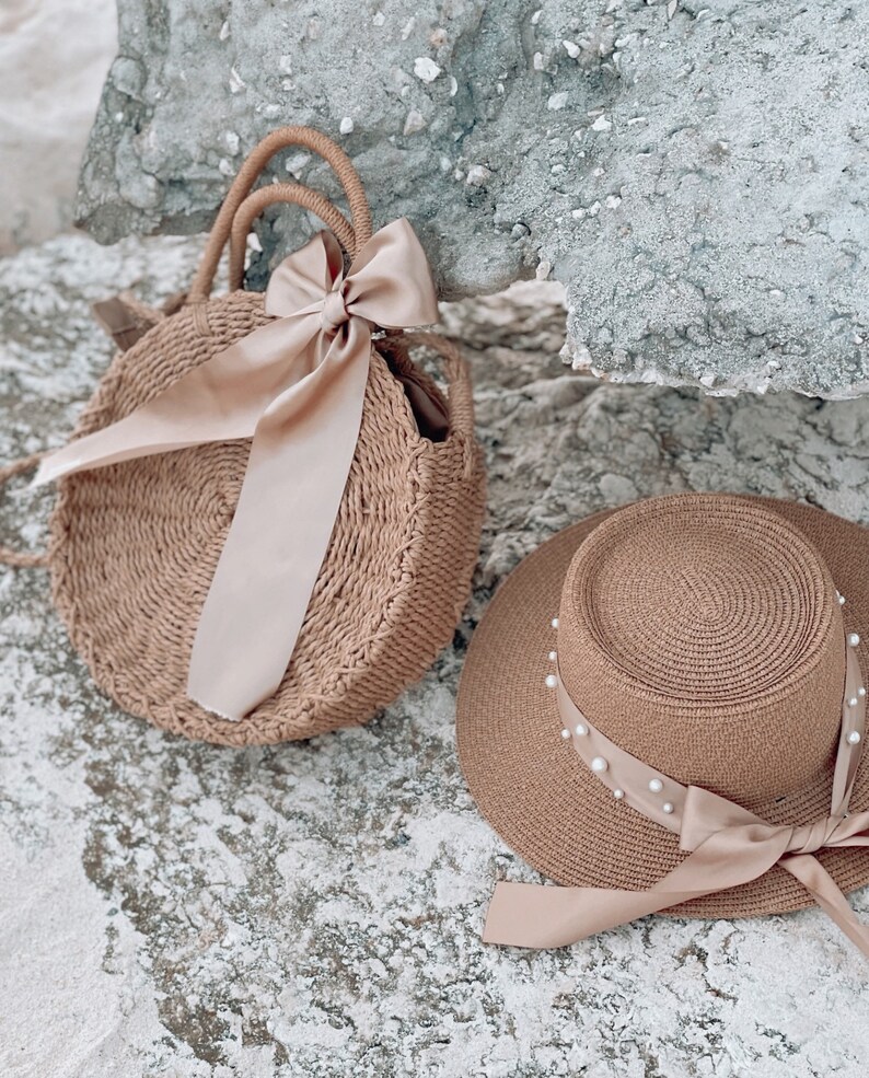 Ladies Personalised Multiuse Fedora Hat. Straw Beach Hat. Etsy UK