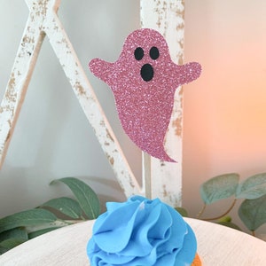Halloween Cupcake Topper, Ghost Cupcake Topper, Halloween Party Decor, Halloween Party Supplies, Ghost Decor, Ghost party
