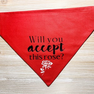 The Bachelor Dog Bandana, Will You Accept this Rose, Bachelorette, Puppy Bandana, Bachelor Nation, Bachelor Merch, The Bachelor, Dog Mom
