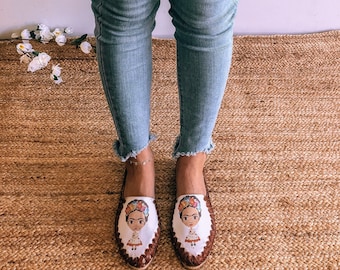 Zapatos Huarache Tradicionales Mexicanos Hechos A Mano Frida Khalo