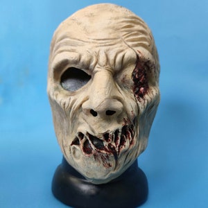 Latex mask &quot;Green zombie&quot; for theater, Halloween, LARP games