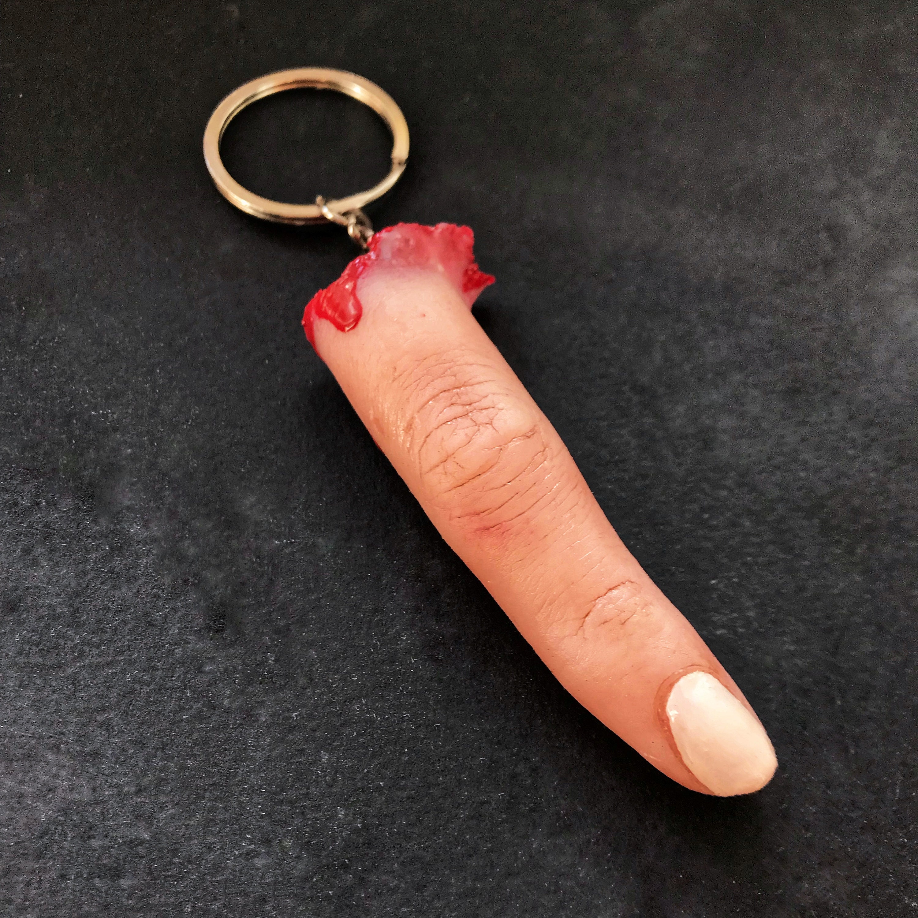 Heart Brain and Toe. Severed Finger Keychain Heart Brain and Toe. Severed Finger Keychain