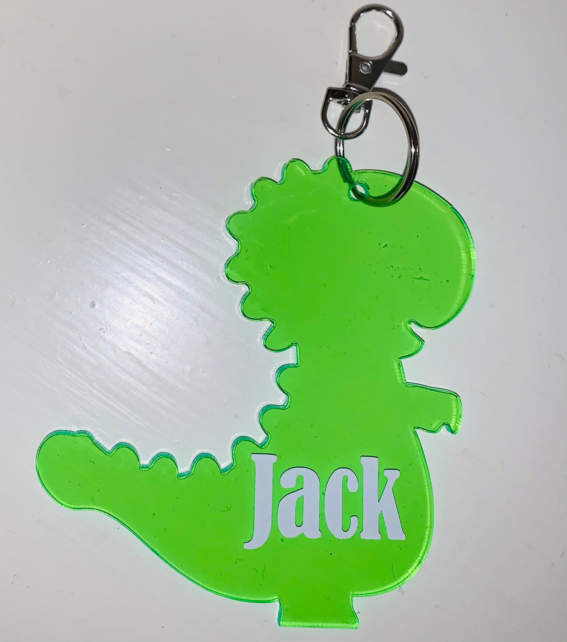 Dinosaur Key Chain/Ring Personalised a great Etsy