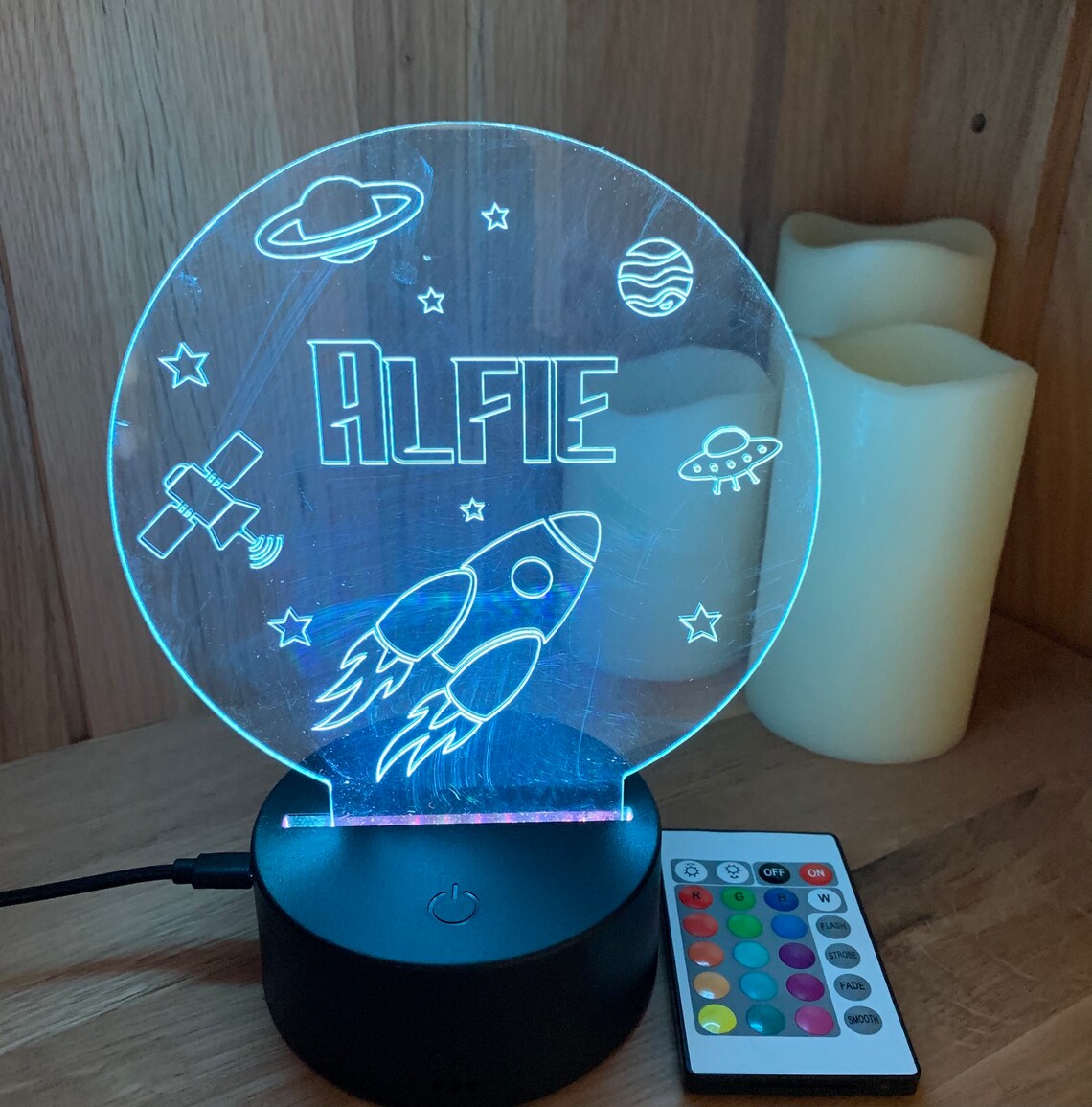 Space LED Night Light Personalised Perfect addition to any | Etsy