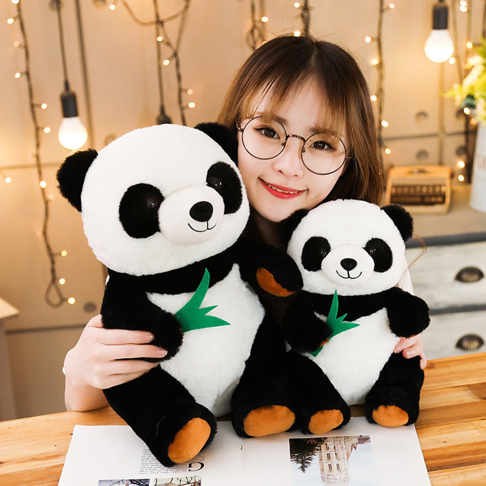 Panda Pillow Panda Decor Panda Decorations Panda Plushie | Etsy