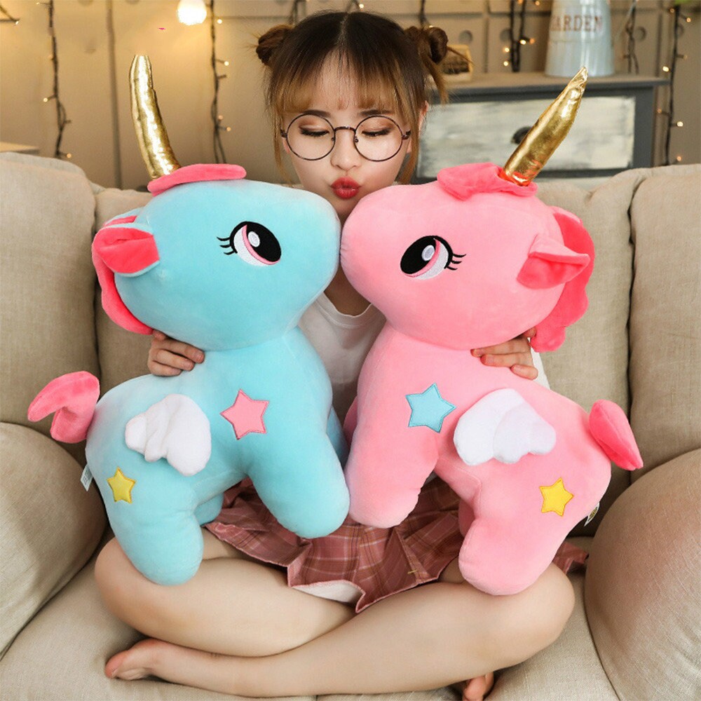 Unicorn Stuffed Animal Unicorn Plush Cute Plushie Kawaii Etsy