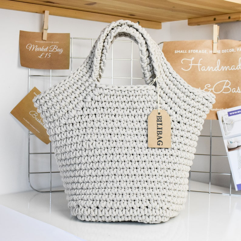 Crochet Bag PATTERN, Bilibag, Pyramid Bag, pattern & tutorial, crochet pattern. image 3