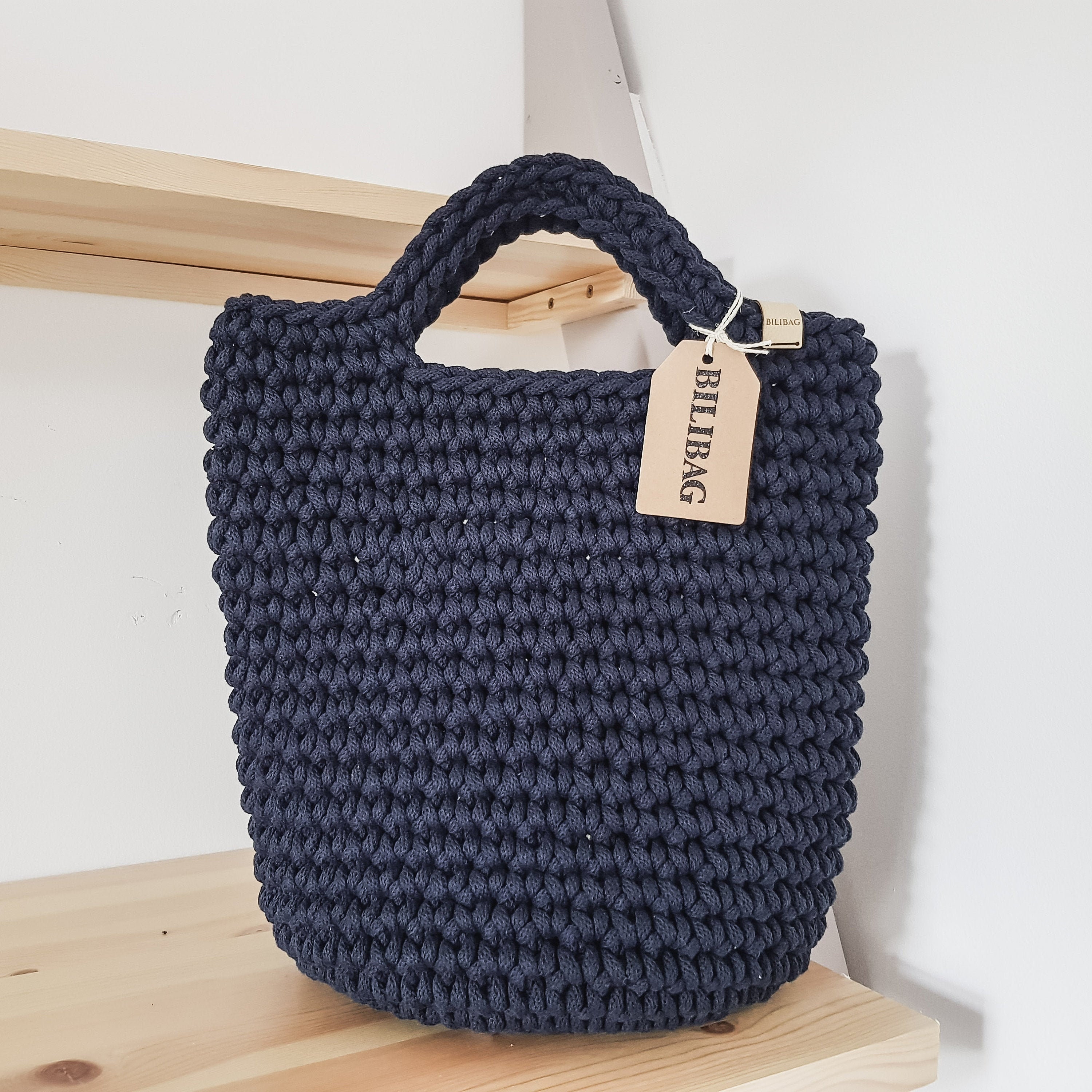 BILIBAG Crochet Handbag Tote Shopper Bag Everyday bag | Etsy