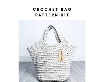 Crochet Bag Pattern Kit, Pyramid Bag, Bilibag Pattern, DIY Bag Kit, Crochet pattern, DIY KIT, Crochet bag, Perfect Gift