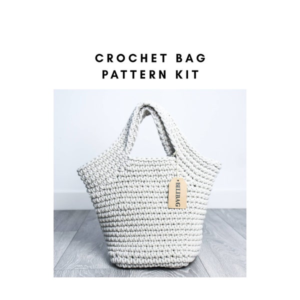 Kit de modèle de sac au crochet, sac pyramide, modèle bilibag, kit de sac bricolage, modèle au crochet, kit de bricolage, sac au crochet, cadeau parfait