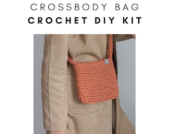 Crochet Bag Pattern KIT, Crossbody Bag, DIY KIT, Bilibag Pattern, Perfect Gift