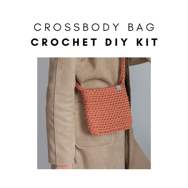 Crochet Bag Pattern KIT, Crossbody Bag, DIY KIT, Bilibag Pattern, Perfect Gift