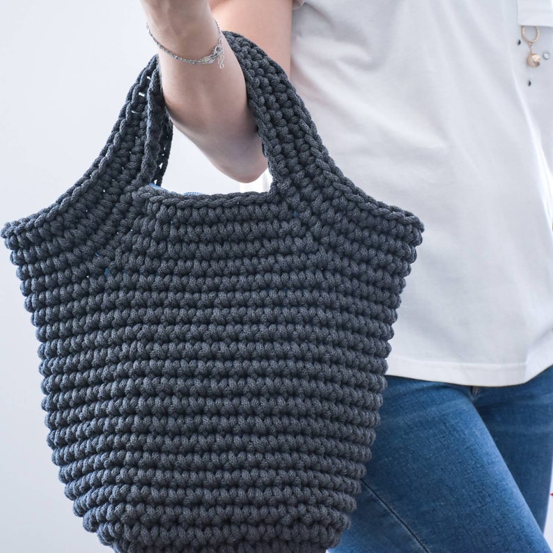 Crochet Bag PATTERN Bilibag Pyramid Cotton Rope Bag PATTERN Etsy