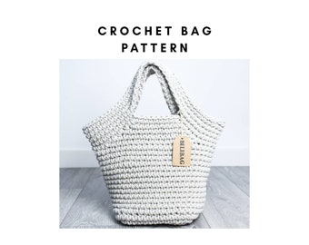 Crochet Bag PATTERN, Bilibag, Pyramid Bag, pattern & tutorial, crochet pattern.