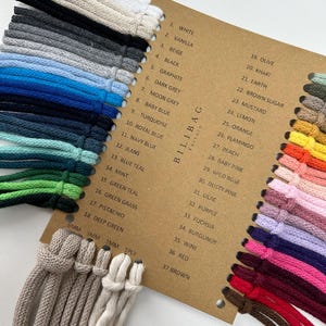 Vanillegevlochten macramékoord 3 mm, 100 m, Bilibag Factory, Made in UK afbeelding 4