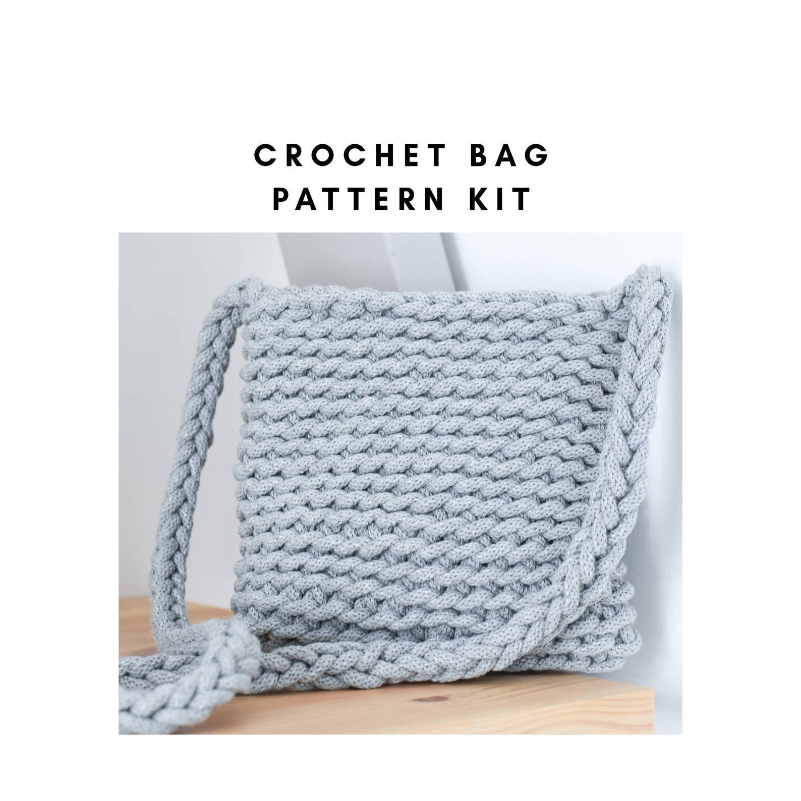 Crochet Bag Pattern KIT Crossbody Bag DIY KIT Bilibag Etsy