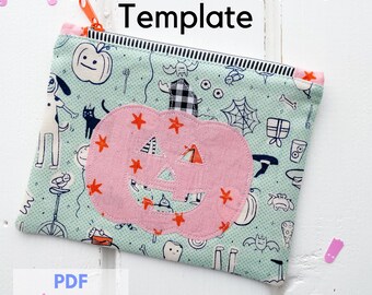 Pumpkin Patch Appliqué Template - PDF Raw Edge Appliqué Sewing Pattern