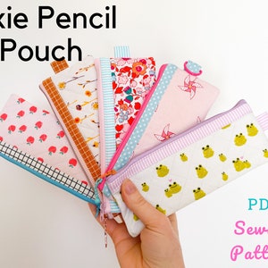 Pixie ペンシルポーチ - ジッパーポーチ/ペンケース PDF 縫製パターン