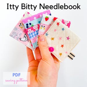 Itty Bitty NeedleBook- PDF Pattern for Small Needle Book with Snap Closure