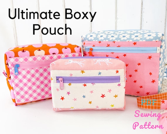 Ultimate Boxy Pouch - PDF Sewing Pattern for a Fully Lined