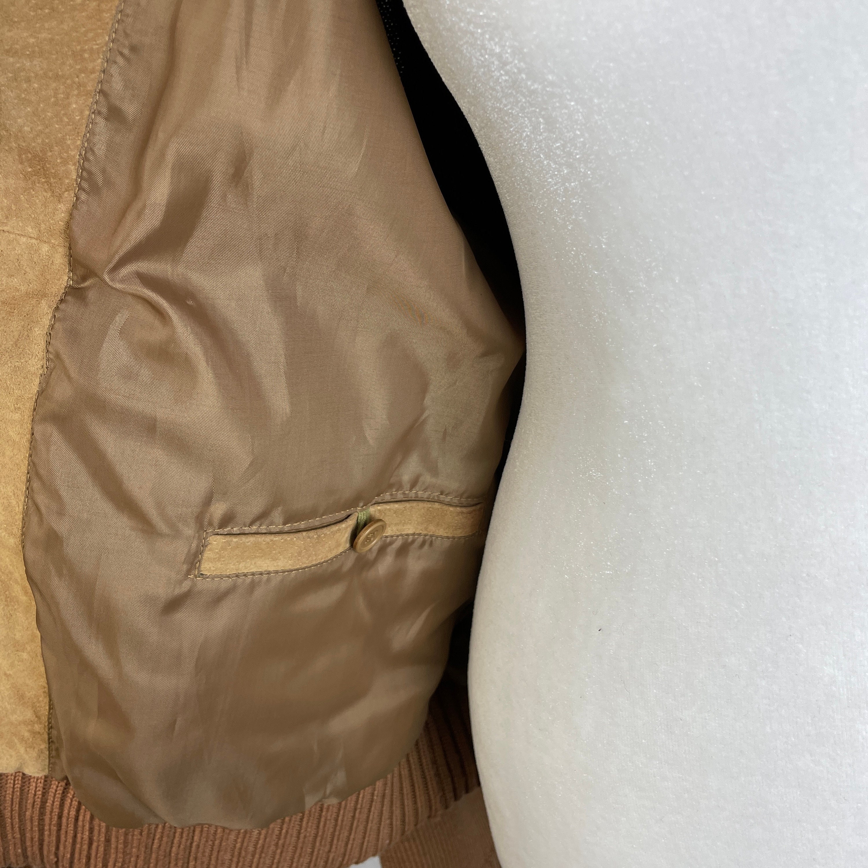 Y2K Genuine Leather Bomber Jacket Knit Sleeves & Hood Sz XL Etsy