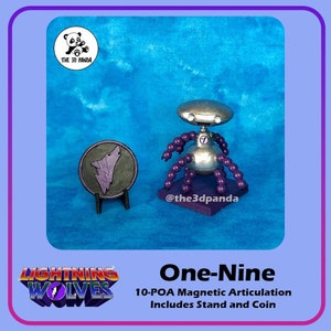 Lightning Wolves - One-Nine - 3.75&quot; Figura de acción