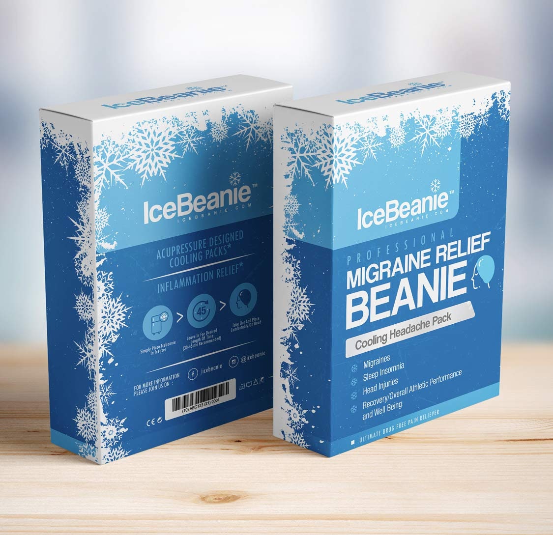 Ice Beanie Natural Migraine and Headache Relief Hat Etsy